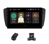 Autoradio doppio DIN con Bluetooth, per SEAT Ibiza 6J IV 4 2008-2015 Wireless Carplay Android Auto 9 pollici Touch Screen Autoradio FM con telecamera di backup Controllo del volante (C20)