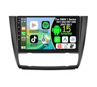 Autoradio Doppio DIN per BMW 1 Series E81 E82 E87 E88 2007-2011 con CarPlay/Android Auto con Telecamera Posteriore,Bluetooth,Navigazione GPS,Mirroring,FM/AM(S-6(8G+128G))