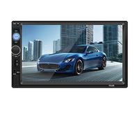 Autoradio doppio DIN, schermo tattile da 7 pollici, lettore MP5 da auto 2 DIN, lettore multimediale MP5 HD 1080P con funzioni di chiamata in vivavoce/radio FM, supporta ingresso USB 2.0/TF/AUX (senza