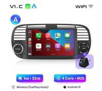Autoradio Fiat 500 2007-2015 1G+32GB CarPlay-AndroidAuto Wireless + Retrocamera.