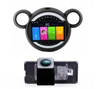 Autoradio GPS da 9" CarPlay e fotocamera posteriore Android compatibile con BMW Mini Cooper R50 R52 R53 R56 R57 R58 R59 F55 F56 F57/Clubman R55/Countryman R60/Paceman R61 (Navigator NO.B+7022 Camera)