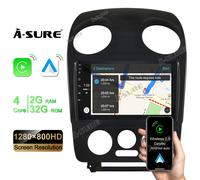 Autoradio GPS DSP Wireless CarPlay 2+32GB Android 12 per VW NEW Beetle 2001-2010