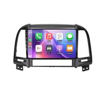 Autoradio Gps Navigation 2 Din per Hyundai Ix45 Santa Fe 2006-2012 Car Radio con Bluetooth Vivavoce, con Hd Touch Screen Supporta Navigazione, Bluetooth, 8 Nucleo 6G+128G