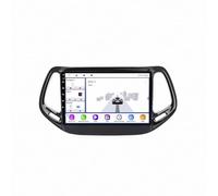 Autoradio Gps Navigation 2 Din per Jeep Compass 2 MP 2017-2019 Wireless Carplay Android Auto Stereo Auto Bluetooth Ips con Pantalla Táctil con Gps, 4 Nucleo 1G+32G