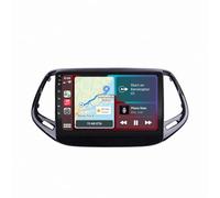Autoradio Gps Navigation 2 Din per Jeep Compass 2017 2018 Wireless Carplay Android Auto Stereo Auto Bluetooth Ips con Pantalla Táctil con Gps, 4 Nucleo 4G+64G
