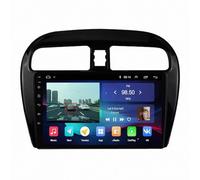 Autoradio Gps Navigation 2 Din per Mitsubishi Mirage Attrage 2012-2018 Bluetooth, Ips Touchscreen Radio con Siri/Vocale/Gps Navigazione/Musica Online/Mirror Link, 8 Nucleo 4G+64G