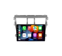 Autoradio Gps Navigation 2 Din per Toyota Vios 2 2007-2013 Bluetooth, Ips Touchscreen Radio con Siri/Vocale/Gps Navigazione/Musica Online/Mirror Link, 4 Nucleo 1G+32G