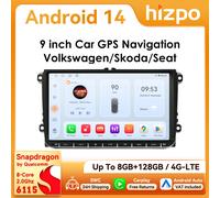 Autoradio Hizpo 9 Pollici con CarPlay e Android Auto per VW Volkswagen Golf Passat B6 B7 Skoda Seat Octavia Polo Tiguan, RDS DSP GPS BT 4G