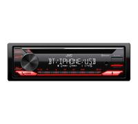 JVC KD-T812BT - Ricevitore CD con vivavoce BT (Alexa built-in, sintonizzatore ad alte prestazioni, processore audio, USB, AUX, Spotify Control, 4 x 50 Watt, illuminazione tasti rosso)