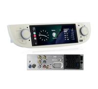 Autoradio Linux per Fiat 500 2007-2015 con CarPlay Wireless e Android Auto, avvio in 2 secondi, comandi fisici tramite manopola, audio di livello OEM, Porta ISO Plug & Play, Bianco