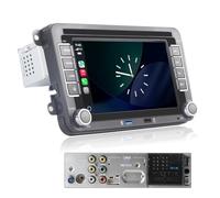Autoradio Linux per VW Golf 5 6 Passat Polo RCD330 con CarPlay Wireless e Android Auto, avvio in 2 secondi, comandi fisici tramite manopola, audio di livello OEM, Plug & Play Porta Quadlock