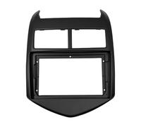 Autoradio Mascherina Telaio Adattatore nero 1-2Din Car DVD Frame Audio Adattatore di Montaggio Dash Kit Trim Facia Panel 9 "/Fit for Chevrolet AVEO SONIC 2011 12 13 Doppio Radio Lettore Telaio audio p