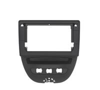 Autoradio Mascherina Telaio Adattatore nero 9/10.1 pollici 2 Din Autoradio Audio Installare Refit Fascia Dash Panel Kit Telaio/Misura for Toyota Aygo Citroen C1 Peugeot 107 2005-2014 elaio audio per a