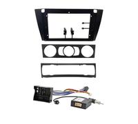 Autoradio Mascherina Telaio Adattatore nero Fascia autoradio/adatta for BMW Serie 3 E90/91/E92/E93 Kit telaio pannello cruscotto lettore audio multimediale stereo automatico adattatore di montaggio el