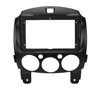 Autoradio Mascherina Telaio Adattatore nero Kit di montaggio adattatore audio for cornice DVD for auto 2Din, pannello cruscotto da 9 pollici/adatto for Mazda 2 2010 elaio audio per auto