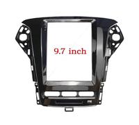 Autoradio Mascherina Telaio Adattatore nero Kit pannello di montaggio for cruscotto audio radio Android Tesla Style for auto, 9,7 pollici/adatto for FORD MONDEO MK4 2010-2013 2 Din elaio audio per a