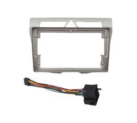 Autoradio Mascherina Telaio Adattatore nero Kit pannello di montaggio for cruscotto audio radio Android da 9 pollici for telaio auto/adatto for Kia Picanto Morning 2008 Telaio audio per auto(Silver Fr