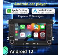 Autoradio multimediale con lettore GPS Android Universale, Carplay, Wifi, per Volkswagen Golf 5, 6, Polo, Passat B6, B7, CC, Skoda