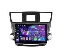Autoradio Multimediale Lettore Auto Navigazione GPS touchscreen da 9 pollici Android 15 per Toyota Highlander 2007-2013 CarPlay AHD telecamera posteriore navigatore GPS comandi al volante e Bluetooth