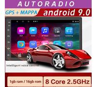 AUTORADIO NAVIGATORE GPS+MAPPA EUROPA VELOX 2DIN 7"MIRROR LINK ANDROID WI-FI ISO