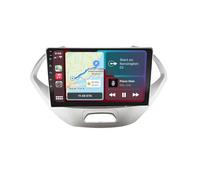 Autoradio Navigazione Gps Radio per Ford Figo Aspire Freestyle 2015-2021 Touchscreen Controllo Vocale a Mani Libere, Mirror Link, Aux, Fm, Mappe Mondo, 4 Nucleo 4G+64G