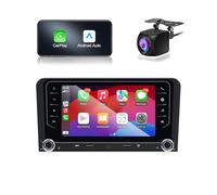 Autoradio per Audi A3 8P 2003-2012 S3 8P 2006-2012 RS3 2011-2012 con CarPlay e Android Auto Wireless, 7 Pollici HD Schermo Tactile Stereo GPS WiFi FM MirrorLink CANBUS Telecamera Posteriore HD