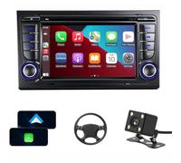 Autoradio per Audi A4 S4 RS4 2003-2012 con Schermo Touchscreen da 7 Pollici e Supporto Apple CarPlay e Android Auto Wireless, dotato di Sistema Bluetooth e Radio RDS FM
