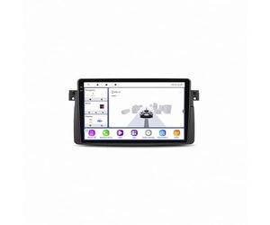 Autoradio per BMW E46 M3 318 320 325 330 335 1998-2006 Android 15 9 Pollici Lettore Multimediale con Wireless Carplay Android Auto Per, 8 Core 6G+128G