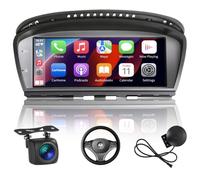 Autoradio per BMW Serie 3 5 E60 E61 E63 E64 E90 E91 E92 (2005-2008) con sistema CCC e schermo da 8.8 pollici, dotato di CarPlay e Android Auto wireless per una guida connessa USB AUX