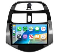 Autoradio per Ch-evrolet Ch-evy Spark 2011-2014 5GWiFi Android 15 Carplay | Wireless Android Auto 9" Incell Touch Screen Stereo GPS EQ DSP Bluetooth5.0 SWC Doppia porta USB AHD Telecamera di backup