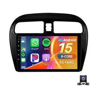 Autoradio Per Do-dge Attitude 2015-2023 Mirage/SpaceStar 2012-2023 Con Android Auto CarPlay Touchscreen Da 9 Pollici Bluetooth GPS WiFi RDS FM SWC E Telecamera Di Retromarcia(Size:L200)