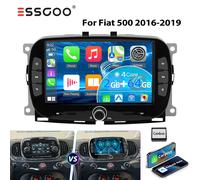 Autoradio Per Fiat 500 2016-2019 7" 4+64GB Carplay Android 14 Navi GPS Bluetooth