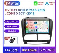 Autoradio per FIAT DOBLO 2010-2015 4G+64GB AndroidAuto-CarPlay+RetroCamera.