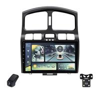 Autoradio per Hyundai Santa Fe SM 2000-2012 Touch Screen Android 13 Autoradio 9-Inch/Wireless CarPlay/Android Auto/WiFi/Radio FM AM RDS/GPS/Bluetooth/Telecamera Posteriore/ADAS DVR(M150CP)