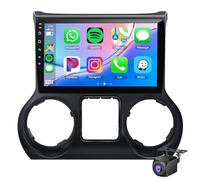 Autoradio Per Jee-P Wrangler 3 JK 2010-2018 Con Carplay Android Auto 10.1'' Touch Screen Radio Navigazione GPS Bluetooth WIFI USB Schermo Diviso SWC FM Mirror Link Telecamera Di Ret(Size:M400,Color:a)