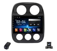 Autoradio per Jeep Compass 1 2009-2015 Lettore multimediale Touch Screen Wireless CarPlay/Android Auto/Bluetooth 5G Wi-Fi Schermo diviso Comandi al volante Navigazione GPS FM AM(NF-1)