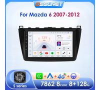 Hizpo AI Voice 2 Din Android Auto Radio Per Mazda 6 GH 2007 - 2012 Carplay 4G Auto Multimedia GPS 2din Autoradio DSP Stereo RDS