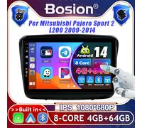 Autoradio Per Mitsubishi Pajero Sport L200 Triton Android 14 CarPlay Navi 4+64GB