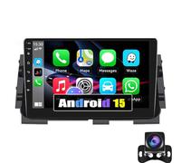 Autoradio Per Ni-ssan Kicks Micra P15 2016-2020 Android 15 Con Touch Screen IPS 2 DIN Da 10 Pollici, Carplay Wireless/Android Auto/1080P/Bluetooth/WiFi Unità Principale Telecamera Microfon(Size:M150S)