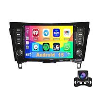 Autoradio per Nis-san X-trail Qashqai Rogue 2014-2019 Android 15 con schermo In-Cell da 9'' Supporto Wireless Carplay e Android Auto Mirror Link Radio FM/RDS GPS WiFi BT SWC(Color:8 Core 4+64G)
