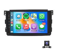 Autoradio Per Smart Fortwo 2005-2010 Stereo Touch Screen Android 15 Da 9'' Con Carplay/Android Auto/1080P/Bluetooth/WiFi/navigazione GPS/Mirror Link/FM/SWC Telecamera Di Backup AHD Microfon(Size:M600)