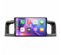 Autoradio per Toyota Corolla E120 EX 2007-2012 Wireless Carplay Android Auto, Trasmettitore Fm, Mappe Mondo, Indicatore Corsia in Movimento Navigatore Auto, 4 Nucleo 2G＋32G