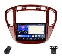 Autoradio per Toyota Highlander 1 XU20 2001-2007 Android CarPlay con Schermo Tattile 9-Inch Car Radio 1280×720 Stereo per Auto/SWC/Bluetooth/FM AM RDS DSP/Wi-Fi/4GLTE/GPS/ADAS DVR(Brown,L100)