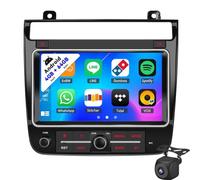 Autoradio Per Vol-kswagen Touareg 2011-2018 Android 15 Stereo Con Schermo Touch Da 8 Pollici Wireless Carplay/Android Auto 1080P Bluetooth Banda WiFi Audio DSP SWC Telecame(Size:8 Core 6+128G,Color:A)