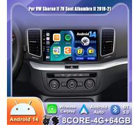 Autoradio Per VW Sharan II 7N Seat Alhambra II 2010-21 Car Play Navi Android 14