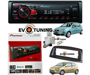 Autoradio Pioneer MP3 con Bluetooth + Mascherina Cornice per Fiat Punto 188
