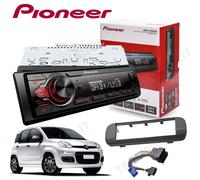 Autoradio Pioneer MVH-130DAB MP3 USB 4 Canali + Mascherina Fiat Panda dal 2012