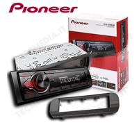 Autoradio Pioneer MVH-330DAB 1DIN Bluetooth + Mascherina per Fiat Panda dal 2012