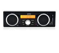 Autoradio PolarLander 1 Din 12V FM MP3 Bluetooth Autoradio Bluetooth Chiamata vivavoce In-Dash Stereo per auto integrato Porta ISO con due altoparlanti rumorosi