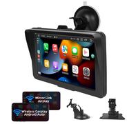 Autoradio Portatile con Wireless Carplay Android Auto 7 Pollici Touchscreen